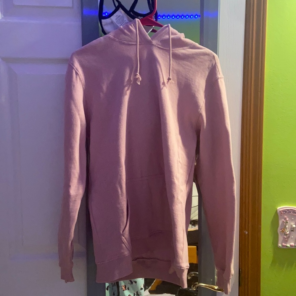 Pale Pink Men Sweatshirt